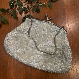 Vintage Satin Sequin Purse
